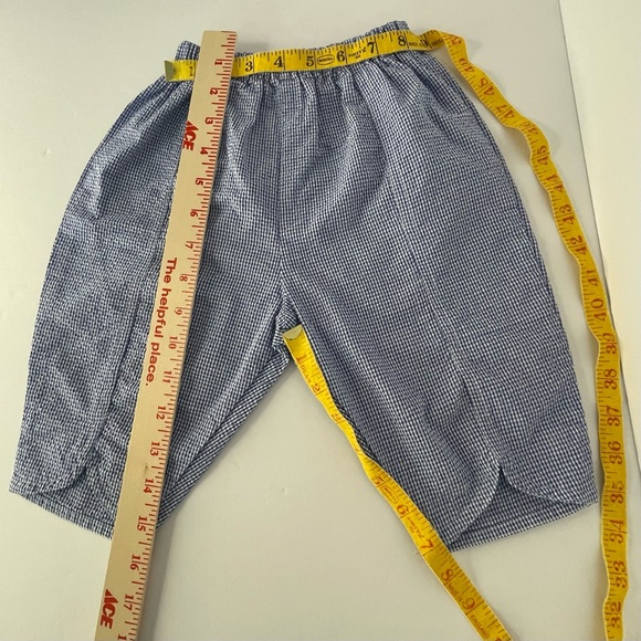 Vintage Samara Girls Bunny Seersucker Outfit Blue White S 24 Months - Picture 15 of 15